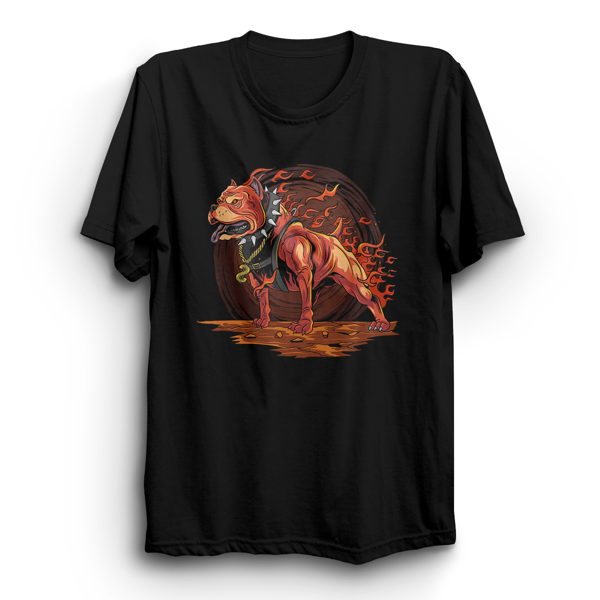 B&C T-Shirt Premium E190 Pitbull on Fire