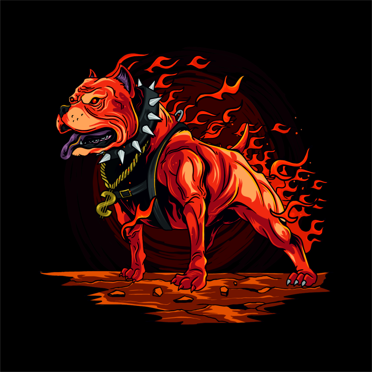 Pitbull on Fire 801