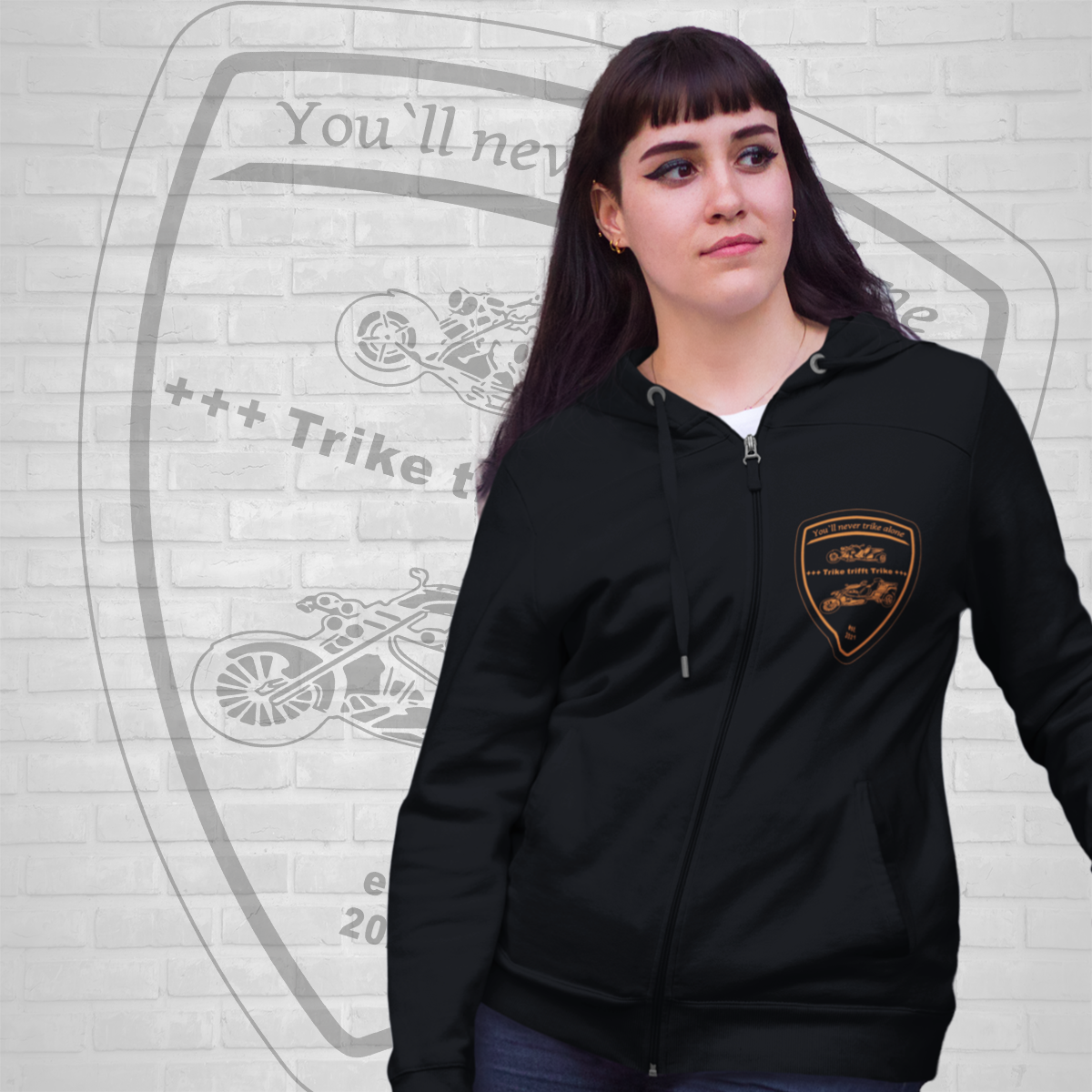 Zip Hoodie für Frauen Trike trifft Trike