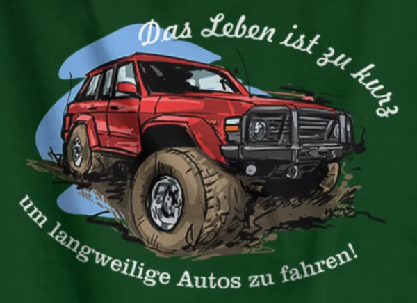 B&C Shirt "Das Leben ist zu kurz" – Bild 2
